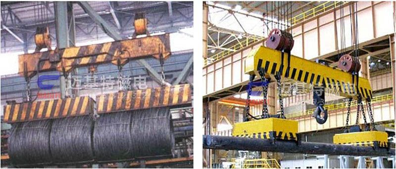 MW12系列、MW15系列吊運捆扎螺紋鋼、圓鋼用起重電磁鐵